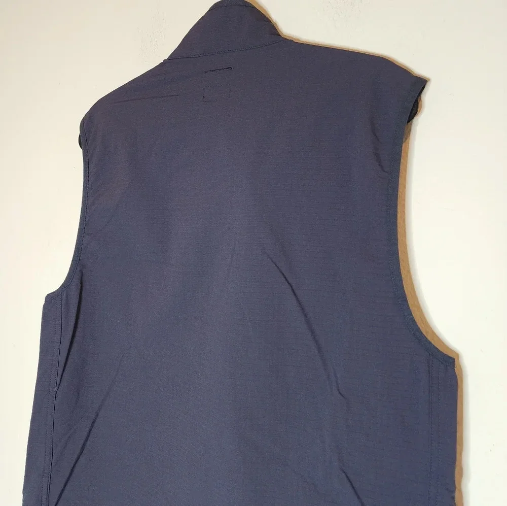 NWT J. Crew Stretch Tech Navy Blue Zip Vest  Men's‎ Size Medium